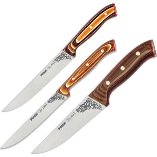Pirge, Elite Kitchen Knife Set 3 pcs. - Professional Household Knives, Kitchen Knives and Chef Knives - 35127