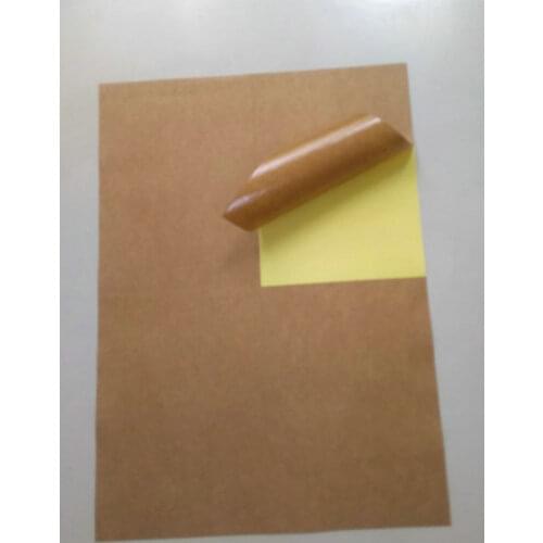400Pcs 105mm X 148.5mm A6 (100 Sheets A4) Kraft Sticker For Laser Inkjet Printer Ebay Paypal USPS UPS Shipping Label Sticker