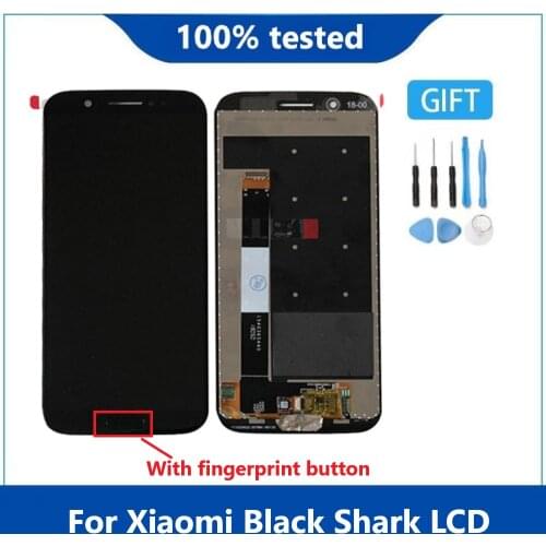 5.99'' original For Xiaomi Black Shark LCD Display Touch Screen Digitizer Assembly For Xiaomi BlackShark SKR-A0 LCD fingerprint