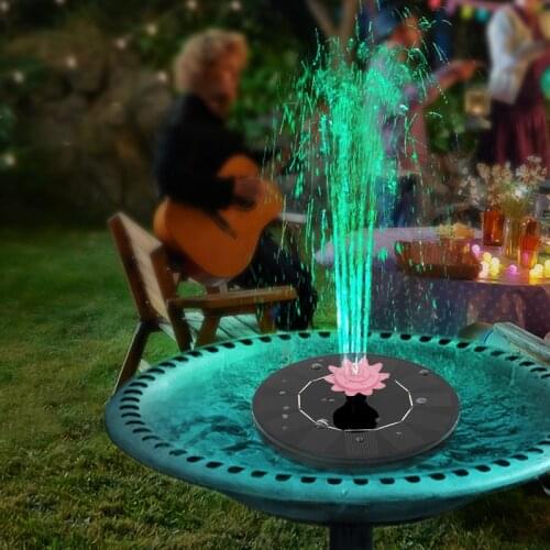 Solar Fountain Floating Floating Water Fountain with Solar Panel Powered Fountain Water Pump Garden Patio Lawn Pond Decoration