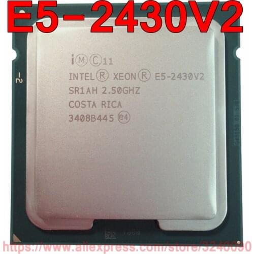 Intel Xeon CPU E5-2430V2 SR1AH 2.5GHz 6-Core 15M LGA1356 E5-2430 V2 processor E5 2430V2 free shipping E5 2430 V2 speedy ship out