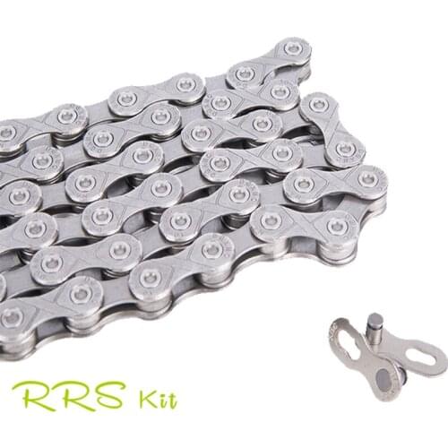 9 10 11 Speed Plating High End Steel Anti-Rust Silver GreyBike Chain For Mountain Road Bicycle Parts ZTTO Newest Bicycle Chain