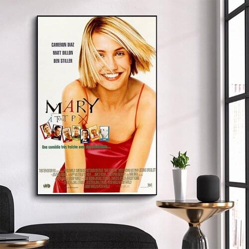 WM3151 Theres Something About Mary Wonderful Classic Movie HD Silk Fabric Poster Art Decor Indoor Painting Gift