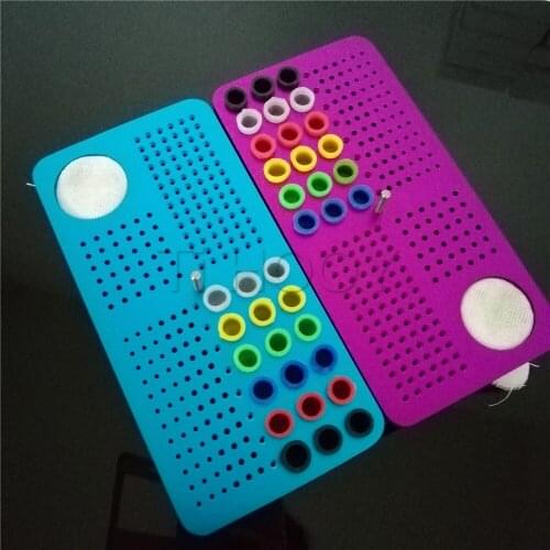 1Pcs Dental Disinfection Burs Holder Block Autoclavable Sterilisator Box Dental Endo Box For Dental Lab