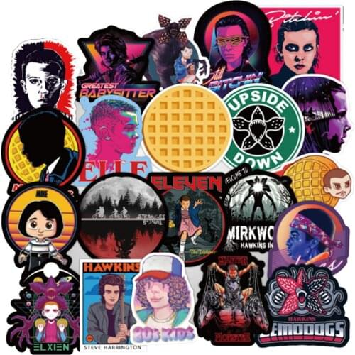 10/30/50PCS Cartoon Stranger Things Diary Doodle Luggage Laptop Skateboard Toy Decoration Waterproof Sticker Wholesale
