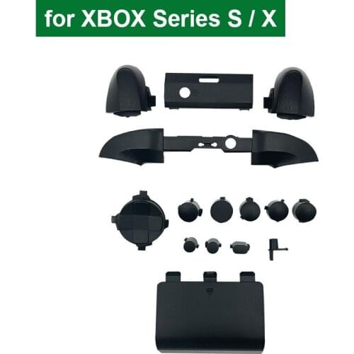 10 sets Repair Part For Xbox Series X S Controller Front Housing Shell Back Case Cover LB RB Bumper Power Button LT RT Trigger