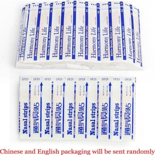 100-300Pcs Better Breath Nasal Strips Right Aid Stop Snoring Nose Patch Good Sleeping Patch Product Easier Better Breathe Health