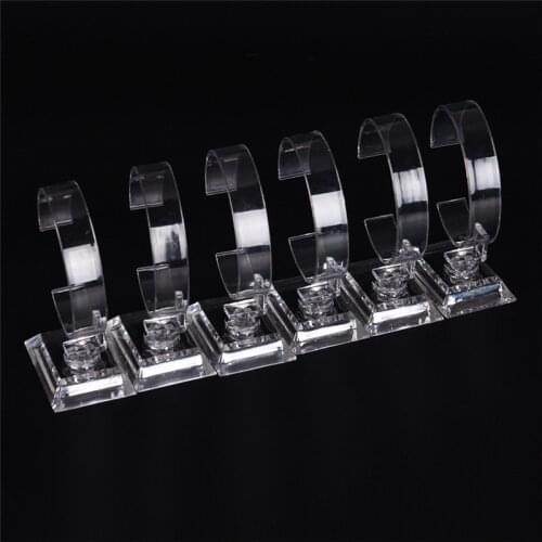 2pcs/lot Hot Sale Acrylic Clear Watch Bracelet Bangle Showcase Display Holder Stand Rack Wholesales