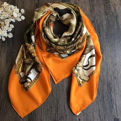 2019 new arrival winter autumn horse colorful 70% cashmere 30% silk scarf 140*140 cm big warm shawl wrap for women lady girl