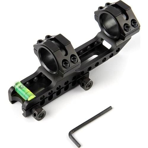 25.4/30mm Scope Mount with Spirit Bubble Level Suit 20mm Picatinny Weaver Rail Hunting Accessory