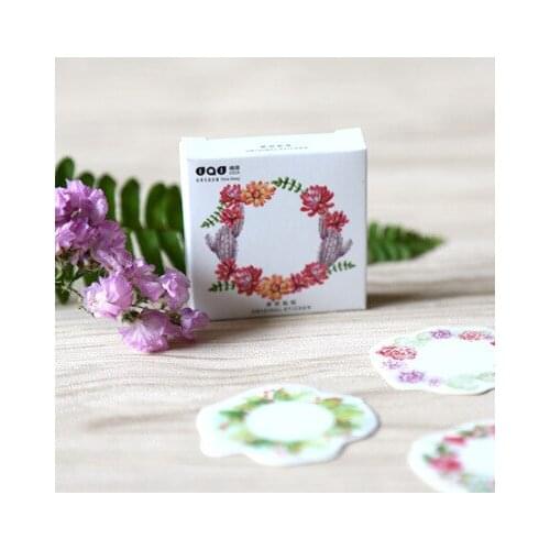 45pcs color Garland Floral mini paper sticker decoration DIY album diary planner scrapbooking label sticker kawaii stationery