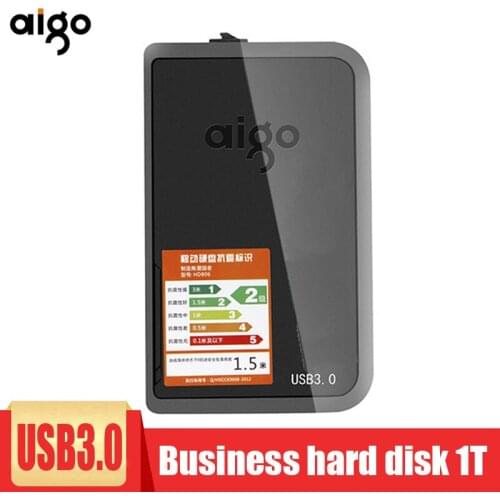 Aigo USB3.0 External Hard Drive HD806 high-speed anti-shock and anti-drop hard drive 1TB 2TB for computer notebook