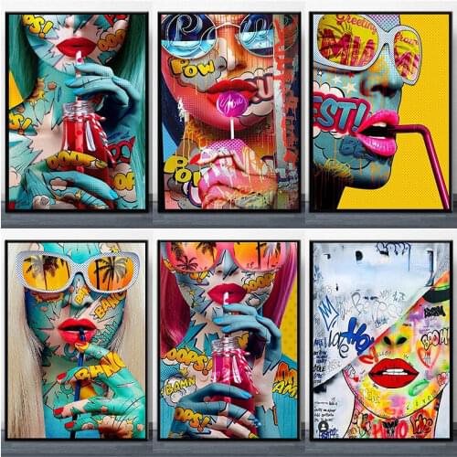 DIY Diamond Painting Abstract Color Woman Diamond Mosaic Full Diamond Embroidery Diamond Accessories Room Decoration