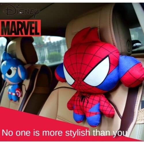 Disney Marvel Car Creative Headrest Interior Decoration Supplies Neck Pillow Car Pillow Cartoon Cute Head Cushion Car Special