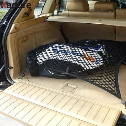 For Nissan X-Trail Qashqai Teana Tiida Sunny Nylon Rear Trunk Storage Net Cargo Organizer Holder Car Accessories