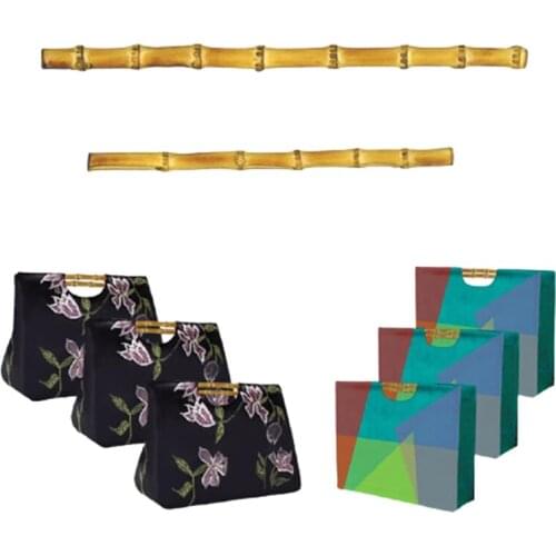 33 cm,40 cm Length Perfect Tote Purse Clutch Bag Wooden Handles Frame Box Handbag Bamboo Handle Rattan Purse Hanger Handles