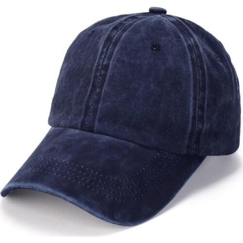 Korean Mens Baseball Cap Washed Cotton Light Board Multi-Color Optional Pure Color Bone Cap Stitching Hip Hop Sun Visor Dad Hat