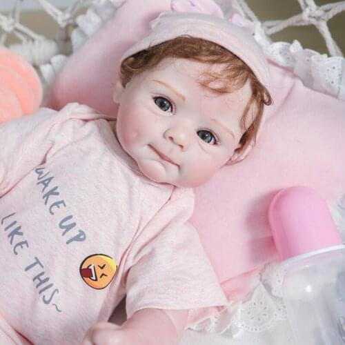 21 Inches Harlow Reborn Baby Doll Lifelike Bebe reborn silicone Vinyl newborn doll Toys For Girl Gift real soft touch