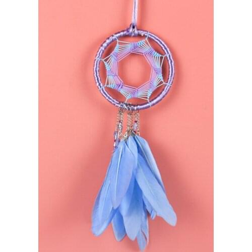 Dream Catcher Car Hanging Pendant Ornament Car Pendant Wind Chimes Feather Decoration Home Decor Lucky Car Ornament Gifts