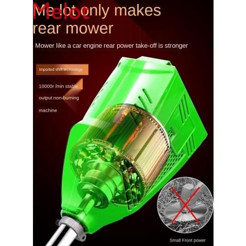 Mower Weeding Machine Small Household Multi-Function Rechargeable Grass Trimmer Land Reclamation Weeding Machine Agricultural