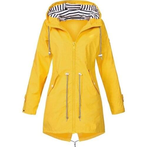 MOONBIFFY Womens Autumn Raincoats