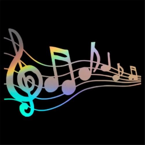 Musical Notes Decal Car Window Piano Guitar Wall Laptop Vinyl Sticker Decor Gift