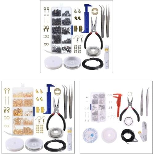 Handcrafted Jewelry Tools Set DIY Necklace Bracelet Earrings Keychain Making Accessories