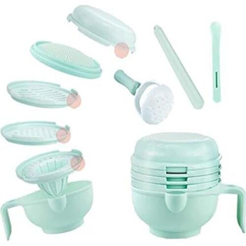 Multifunction Baby Food Mill Kit Child Grinding Bowl Kids Food Supplement Grinder Feeding Grind Food Dishes Hygiene Kit