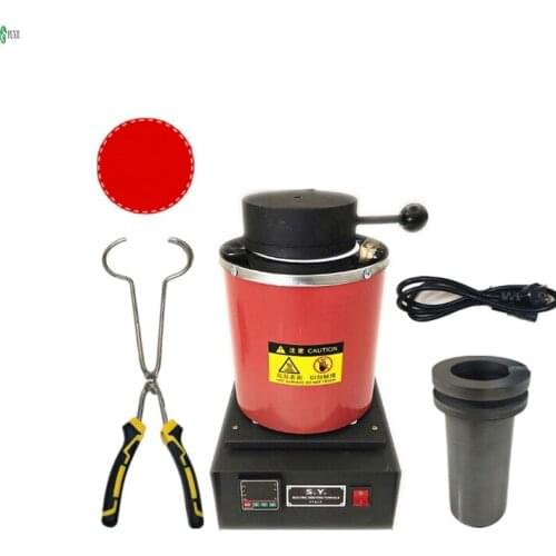 Small gold melting furnace 2kg CNC melting gold 2kg digital display gold, silver, copper and aluminum household melting equipmen
