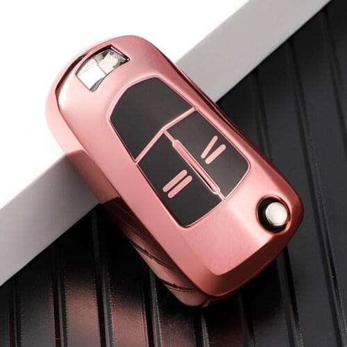 New Styles TPU Flip Remote Folding Key Cover For Vauxhall Opel Corsa Astra Vectra Signum 2 Button Car Case Accessories Shell