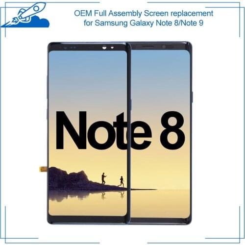 OEM Full Assembly For Samsung Galaxy Note 8 Note9 LCD Touch Screen AMOLED Display Digitize Assembly Replacement NO Burn Shadows