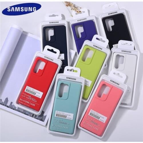 Original Samsung Galaxy S 21/S21+/S21 Ultra Silky Soft-Touch Shell Cover Liquid Silicone Mobile Phone Case For Galaxy S21 Plus