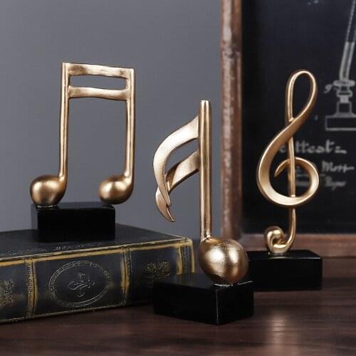 Happy Musical Note Decoration Home Decoration Musical Note Crafts Wine Cabinet Decorative Art Resin Sculpture