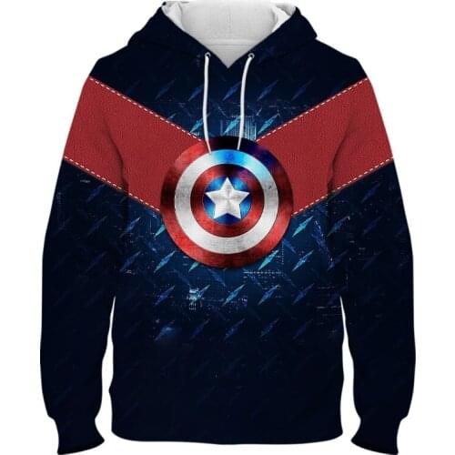 Female Sweatshirt Marvel Super Hero Captain America 3D Print Cool Children Hoodies Spring Harajuku Style Men Women Pullovers