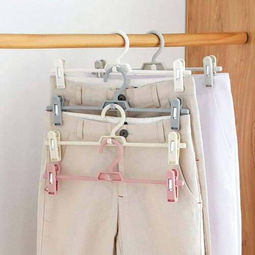 Clothes Hanger Skirt Kid Clothes Stand Colorful Clothes Hanger For Baby Child Multifunction Plastic Non-Slip