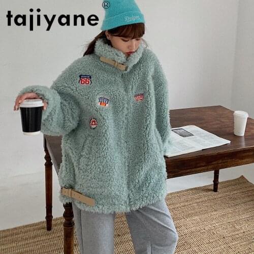 Women Coats Winter 2021 Real Fur Coat Woman Genuine Wool Jackets Female Sheep Fur Parkas Clothing Mujeres Abrigos TN507