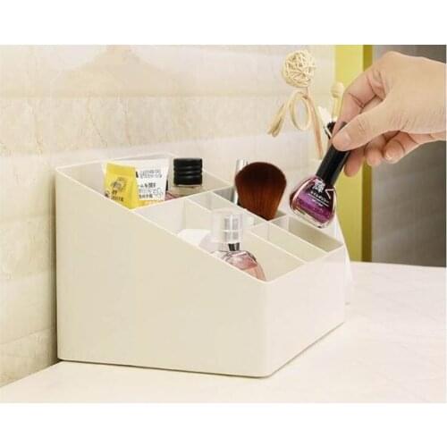 1PC 5 Grids Wardrobe Storage Box Makeup Organizer Women Men Sock Bra Underwear Storage Box Plastic Container Organizer OK 0670