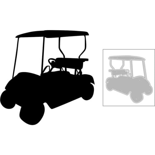 2020 New Hot DIY Classic Sports Golf Bus Tractor Sports Car Back View Metal Cutting Dies and For Scrapbooking Foil Cut No Stamps