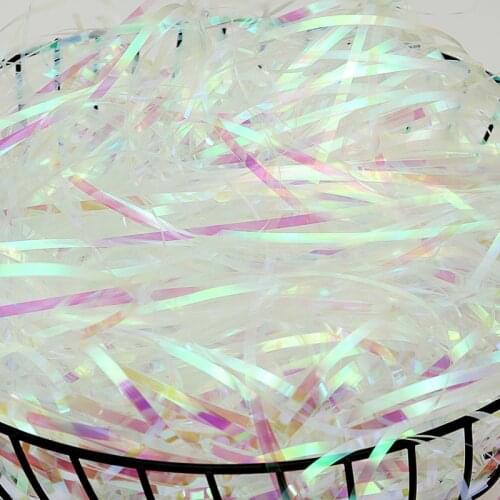 30g Plastic Glitter Gift Box Filler Shredded Confetti Colorful Shining Box Filling Material Candy Packing Wedding Decoration