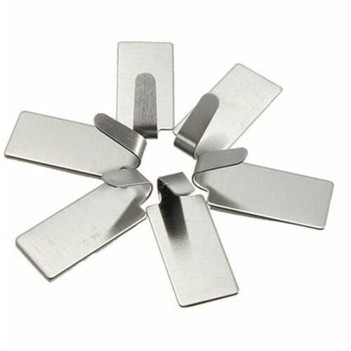 6Pcs Hooks Self Adhesive Home Kitchen Wall Door Stainless Steel Holder Hook Hanger Hooks For Hanging Dropshipping