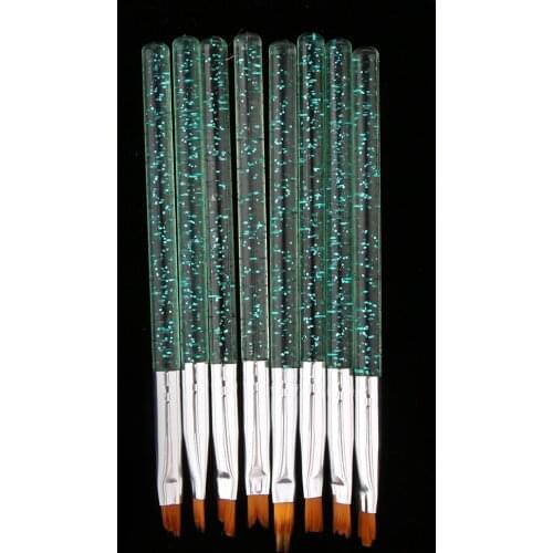 7Pcs French Tip Manicure Nail Brushes Acrylic Painting Drawing Pen DIY Tool