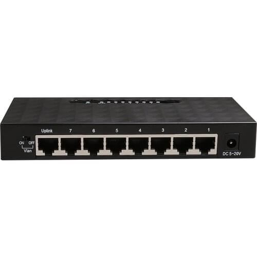 8 port Gigabit Network Switch 10/100M/1000M VLAN Ethernet Gigabit Switch NO PACKAGE BOX