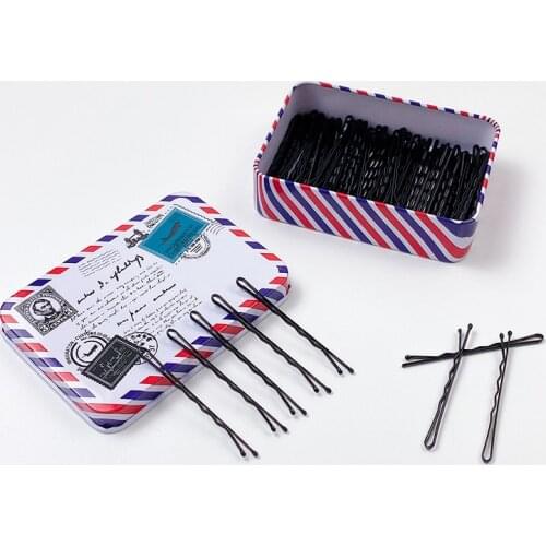 Black Hair Clip Ladies Hairpins Girls Hairpin Curly Wavy Grips Hairstyle Hairpins Women Styling Hair Accessories