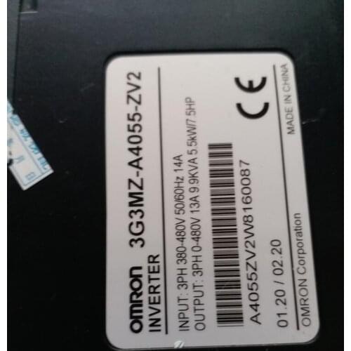 3G3MZ-A4055-ZV2 5.5KW 380V INVERTER , used one , 90% appearance new , test goods , free shipping