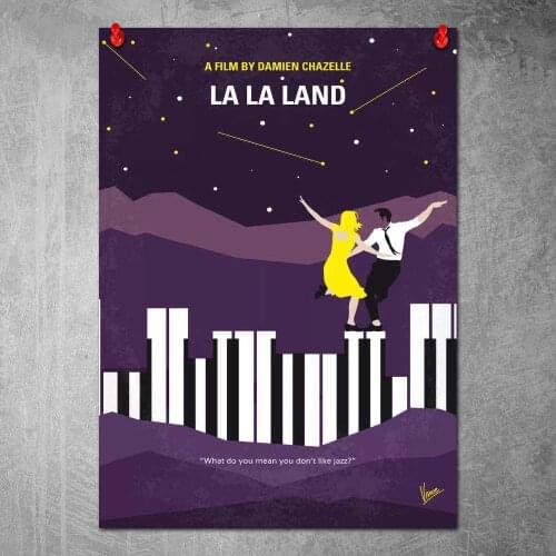 La La Land Minimal Movie Poster Canvas Paintings on The Wall Art Posters and Prints Nordic Picture for Living Room No Frame
