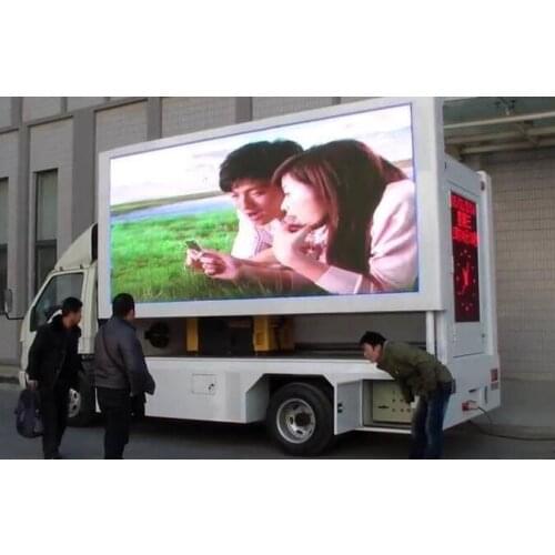 TEEHO mobile led sign on truck P5 Outdoor videowall 6500cd 960x960mm High brightness signs advertising billboard led display