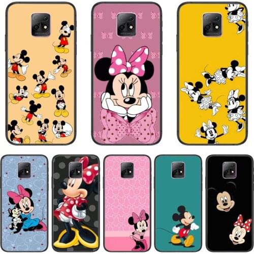 Fashion Disney Mickey cartoon cover Phone Case For XiaoMi Redmi 10X 9 8 7 6 5 A Pro S2 K20 T 5G Y1 Anime Black Cover Silicone B