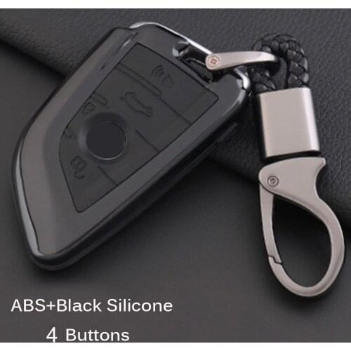 New Carbon ABS+Silicone All-Round Protect Cover Case For BMW X1 X5 X3 X4 X5 F48 F15 F16 1 5 7 Series 2016-2018 Folding car key