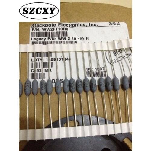 Original brand new WW2FT10R0 WW2 Wire wound resistor 1.5W 10R 1
