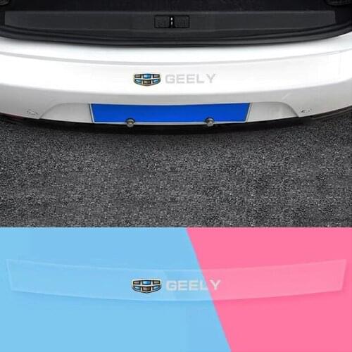 Car Trunk Transparent Anti Scratch Strip For Geely Vision SC7 MK CK Cross Gleagle Englon SC3 SC5 SC6 Panda Emgrand EC7-RV EC8